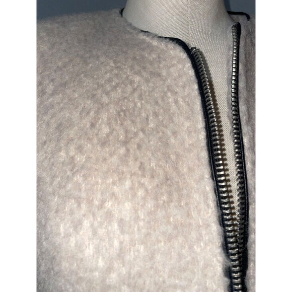 Forever 21 Vintage Y2K Women's Alpaca Blend Teddy Jacket size S  Zip Up - Picture 2 of 11